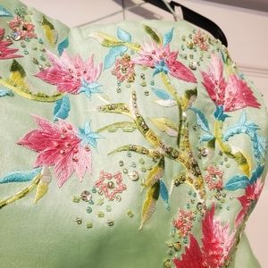 Embroidered Vintage Prom Dress